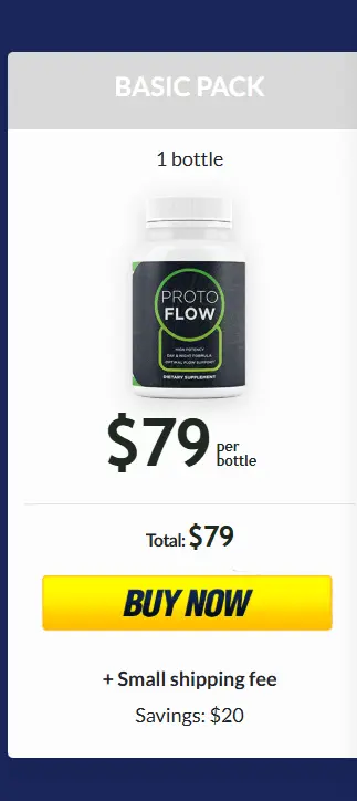 ProtoFlow one bottle price – claim your discount