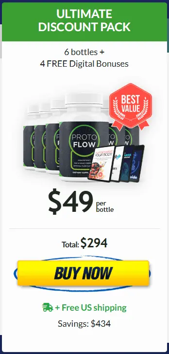 ProtoFlow 6 bottles bulk price – claim your bulk discount